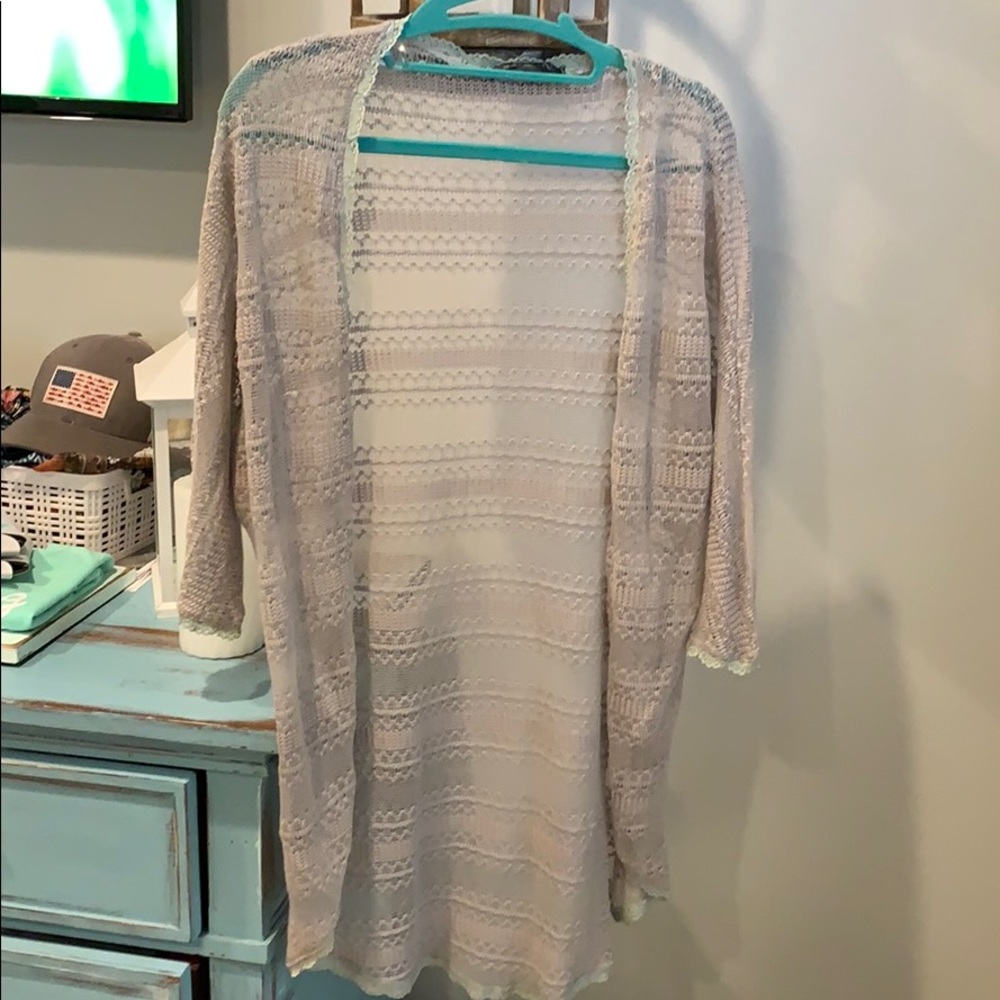 Knitted kimono